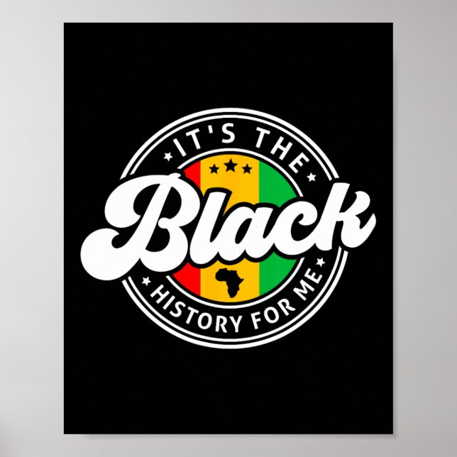 Poster História Negra Mês É a História Negra Para Mim (Frente)