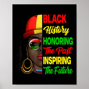 Poster História Negra Mês Honrando o Futuro Inspirador Pa