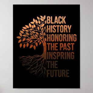 Poster História Negra Mês Honrando o Futuro Inspirador Pa