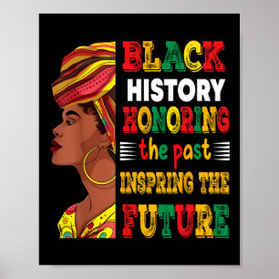 Poster História Negra Mês Honrando o Futuro Inspirador Pa