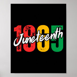 Poster História Negra Mês Juntede 1865 Homens Africanos