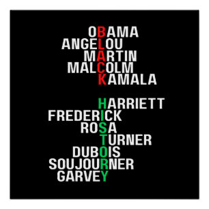 Pôster História Negra Mês Melanin Rei Rainha Sista Bruh