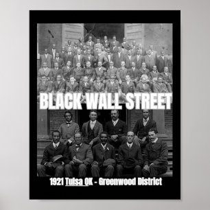 Poster História Negra Mês - Tusla - Fundadores Da Wa Negr
