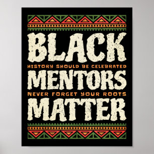 Poster História Negra Problema dos Mentores Africanos