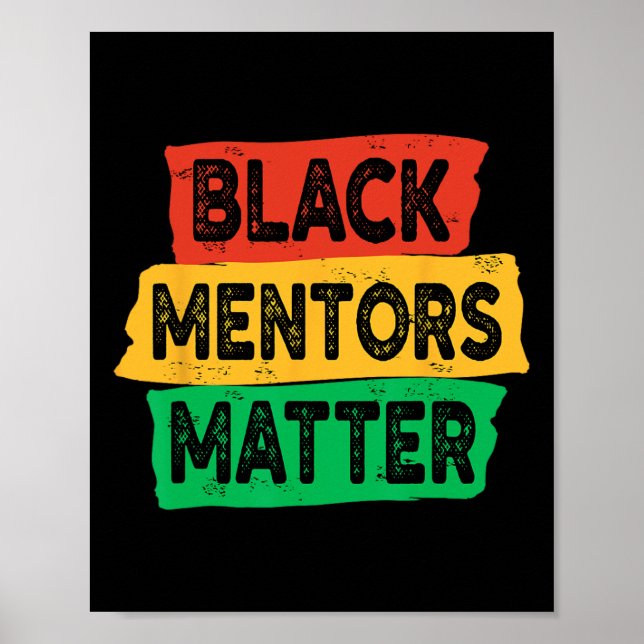 Poster História Negra Problema dos Mentores Africanos (Frente)