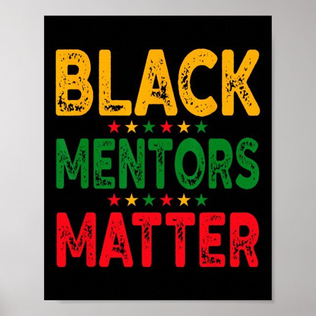 Poster História Negra Problema dos Mentores Africanos (Frente)