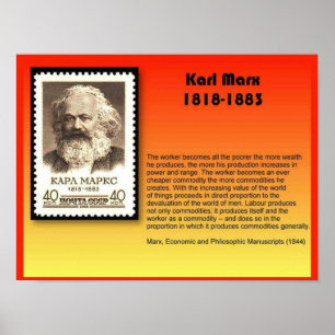 Pôster História, Política, Karl Marx 1818-1883