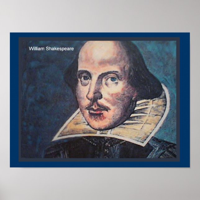 Pôster História, Retrato de William Shakespeare (Frente)