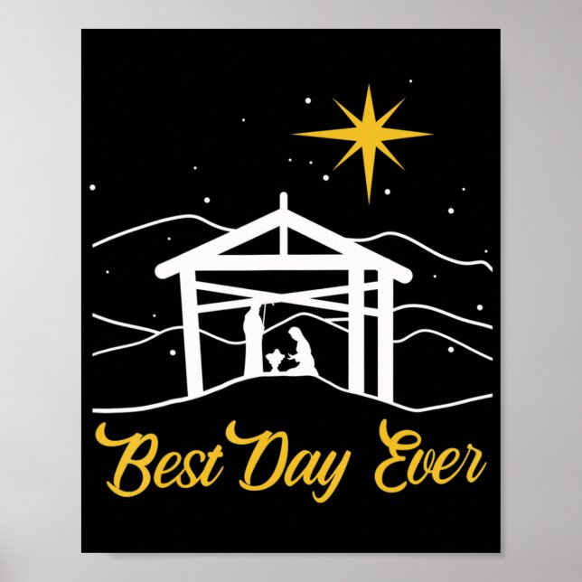 Poster História Verdadeira Natal Jesus Presente de Nativi (Frente)