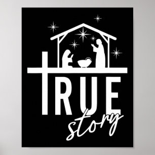 Poster História Verdadeira Natal Natividade Jesus Homens