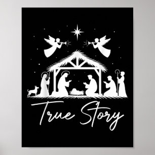 Poster História Verdadeira Natal Natividade Jesus Homens 