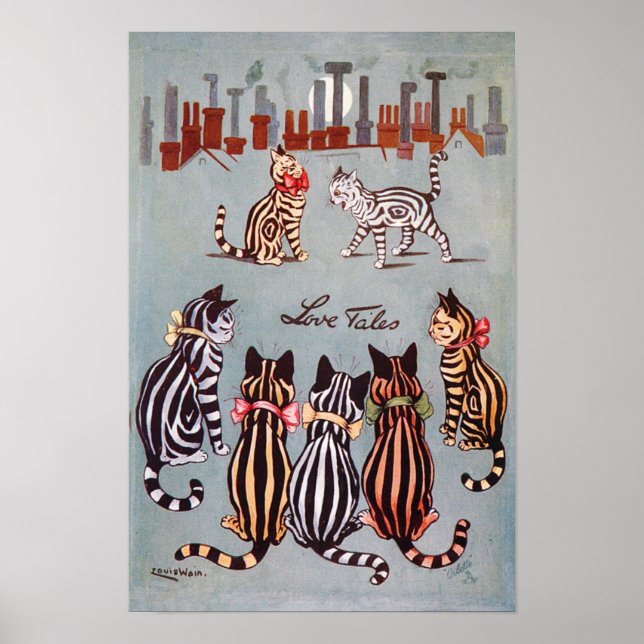 Poster Histórias de Amor, Louis Wain (Frente)