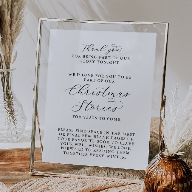 Poster Histórias de Natal de Script Elegante (Criador carregado)