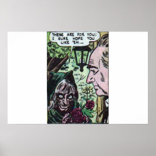 Poster histórias em quadrinhos de colheita horrorosas pa