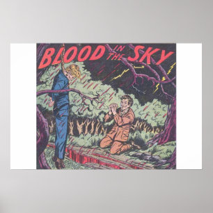 Poster histórias em quadrinhos de colheita horrorosas par