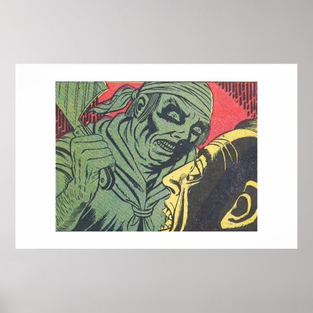 Poster histórias em quadrinhos de horror da idade do Ouro (Frente)