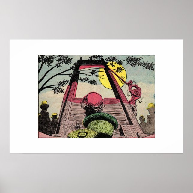Poster histórias em quadrinhos de horror de idade do ouro (Frente)