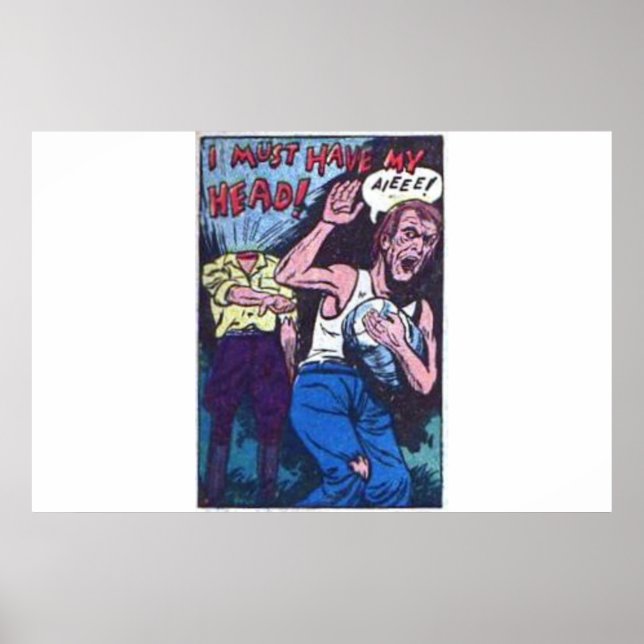 Poster histórias em quadrinhos de horror de idade do ouro (Frente)