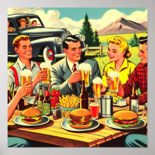 Poster Histórias em quadrinhos de Retro Picnic