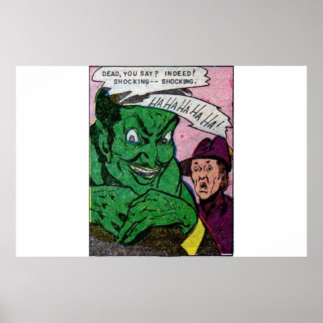 Poster histórias em quadrinhos de terror com a idade do O (Frente)