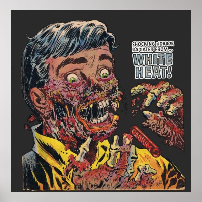 Poster Histórias em quadrinhos de terror de Harvey branco (Frente)