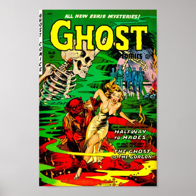 Poster Histórias em quadrinhos fantasmas - Meio caminho p (Frente)