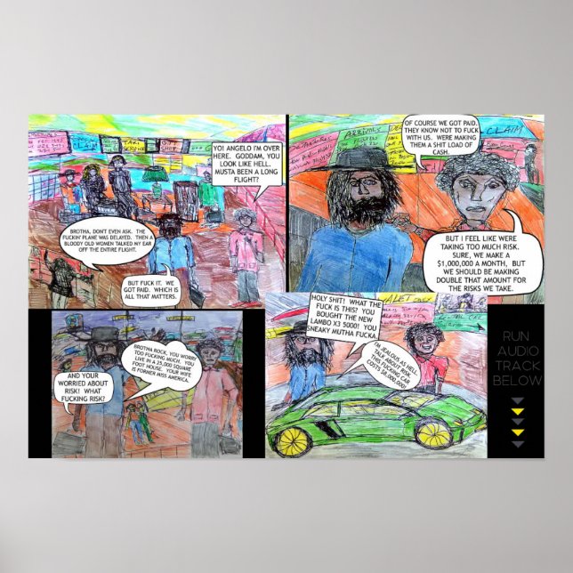 POSTER HISTÓRIAS EM QUADRINHOS NOCKLIST - A CHEGADA (Frente)