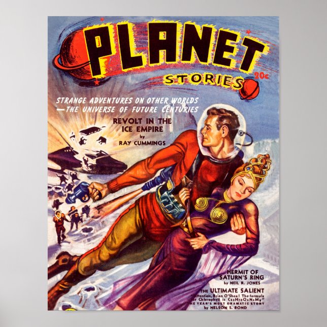 Poster Histórias planetárias outono 1940 (Frente)