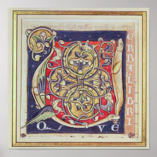 Pôster Historiated initial 'U'