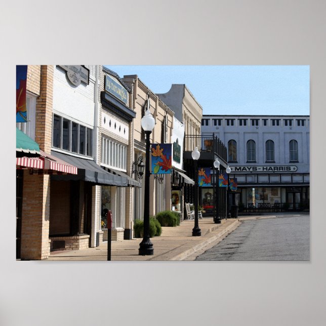 Poster Historic Henderson, Texas (Frente)