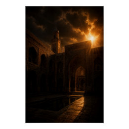 Pôster Historic Madrasa Courtyard Poster