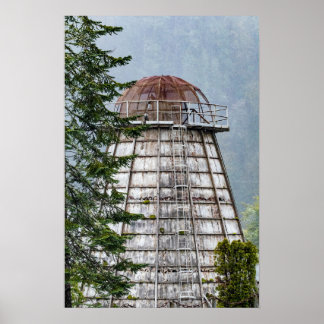Poster Historic Mill Wigwam Burner near Florence, Oregon