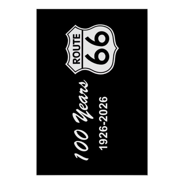 Pôster Historic Route 66 Centennial (Frente)