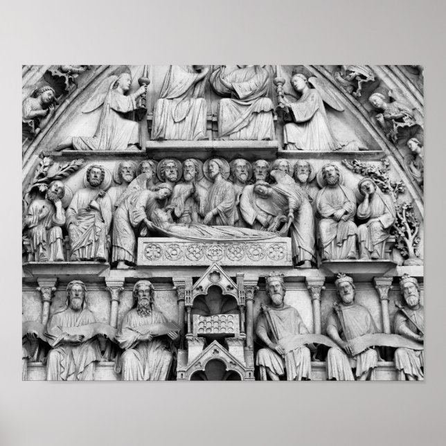 Pôster Historical, Christian Sculptures Notre Dame Paris (Frente)