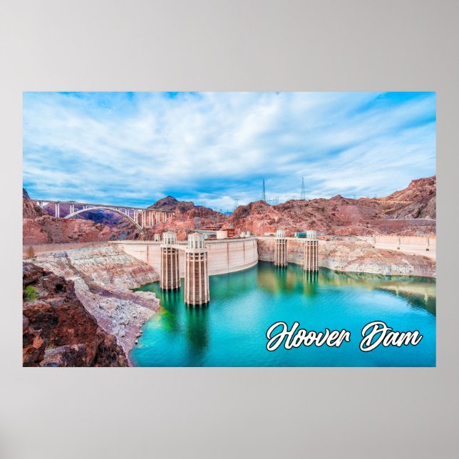 Poster Historical Hoover Dam, Nevada, EUA (Frente)