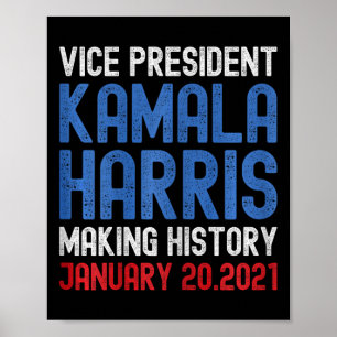 Poster Histórico de Fazeres da Harris Inauguration 2021