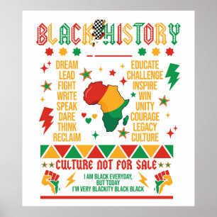 Poster Histórico Preto