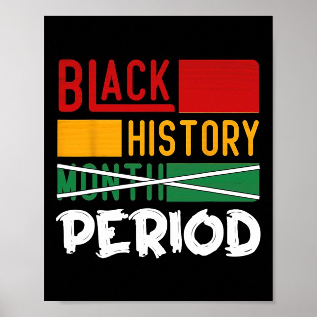 Poster Histórico Preto Período Histórico Preto Mês (Frente)
