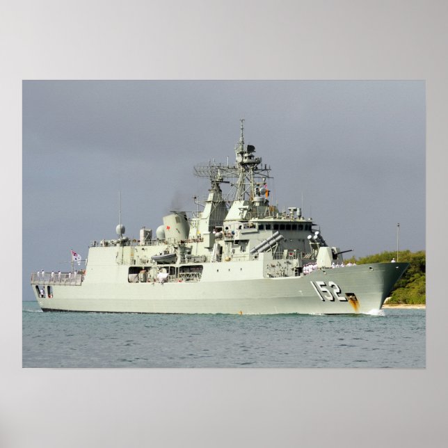 Poster HMAS Warramunga (FFGH 152) (Frente)
