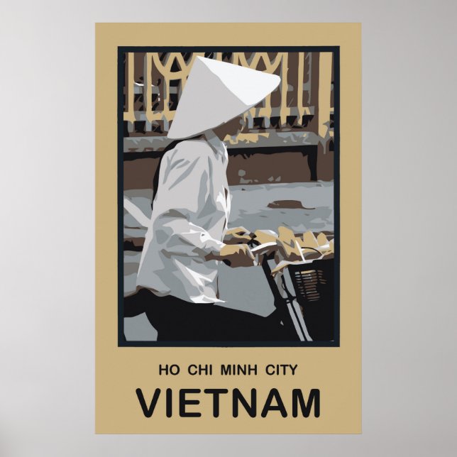 Poster Ho Chi Minh City Vietnam (Frente)