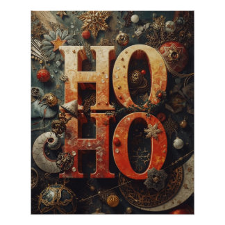 Pôster ‘Ho Ho’ Christmas