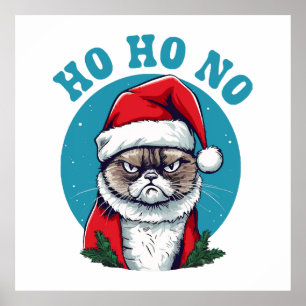 Poster Ho ho no - papais noeis engraçados
