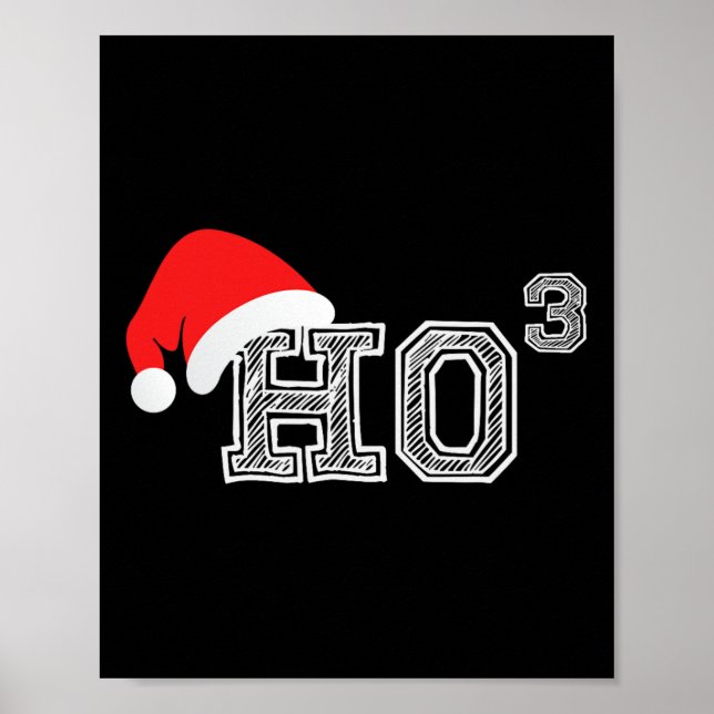 Poster Ho Ho X 3 Terceira Potência - Feriado de Natal Eng (Frente)