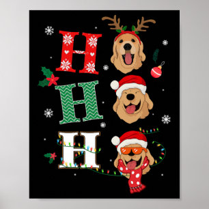 Poster Ho Recupera Custo de Natal da Saída Xmas do Ouro