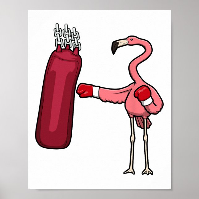 Poster Hob de Autodefesa Flamingo Boxing (Frente)