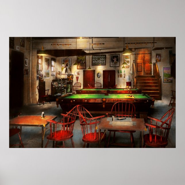 Pôster Hobby - Piscina - The billiards club 1915 (Frente)