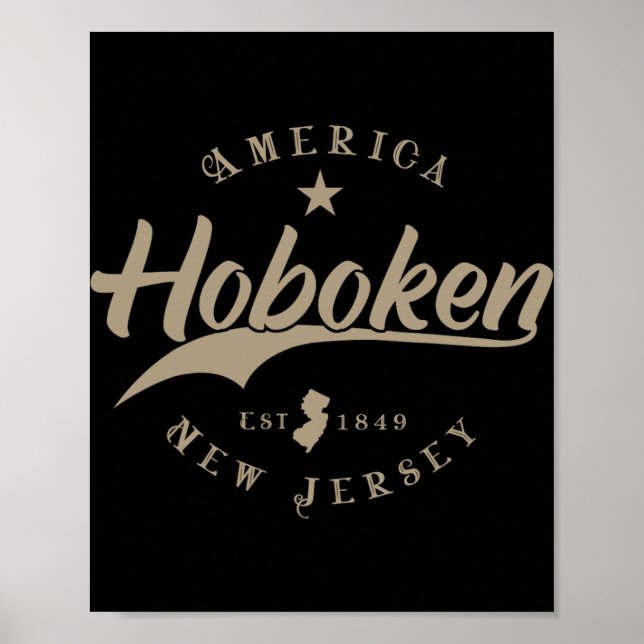 Poster Hoboken New Jersey  (Frente)