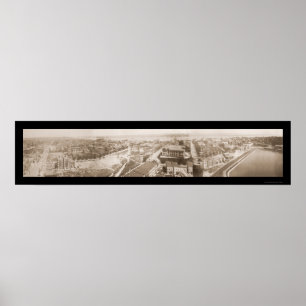 Pôster Hoboken Weehawken NJ Foto 1909