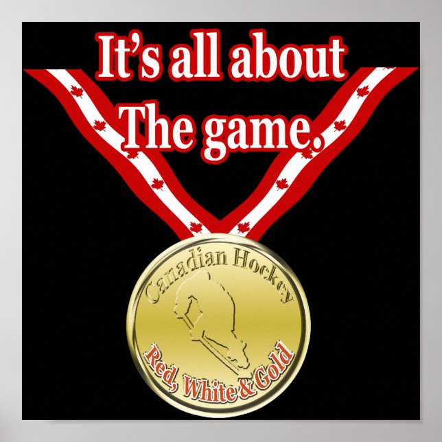 Pôster Hockey canadense (Frente)