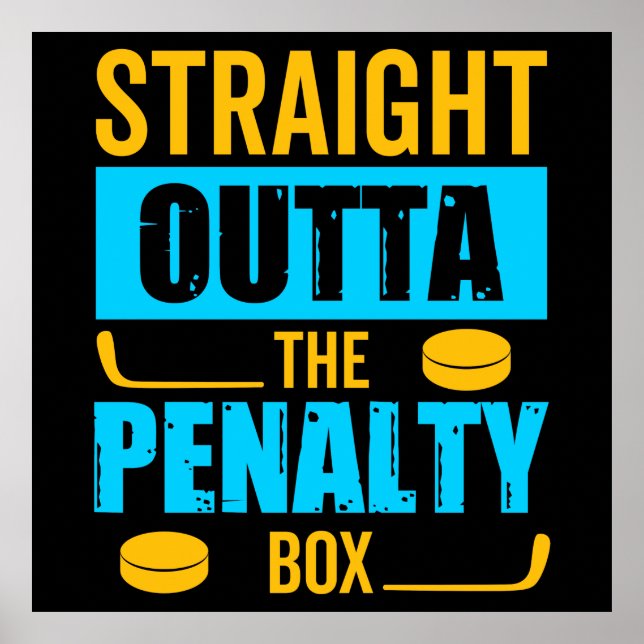 Poster Hockey com Penalbox (Frente)